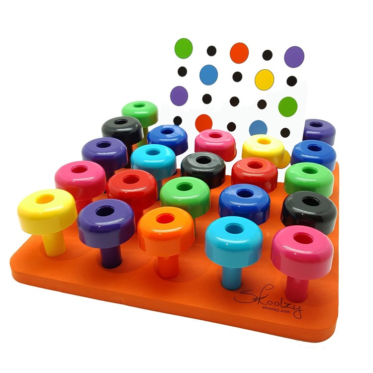 30Pcs/Set Peg Puzzle Educational Plastic Toy for Kids-3