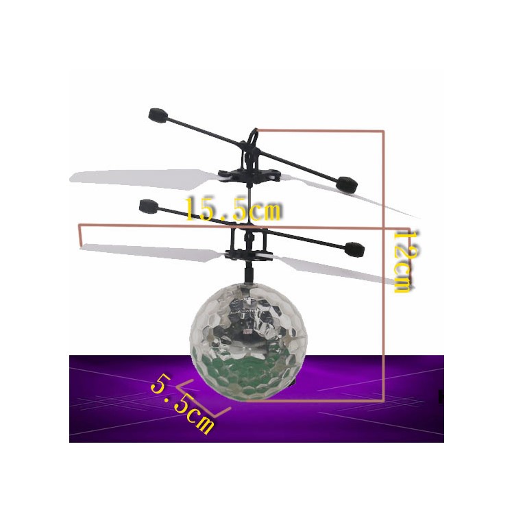 RC infrared Induction Helicopter Ball Built-in Shinning LED Lighting for Kids-10