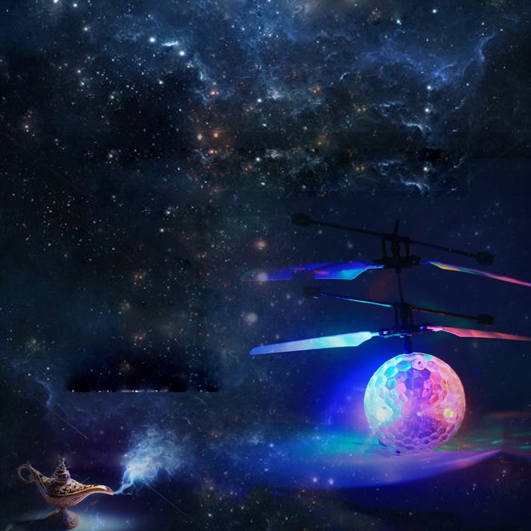 RC infrared Induction Helicopter Ball Built-in Shinning LED Lighting for Kids-2