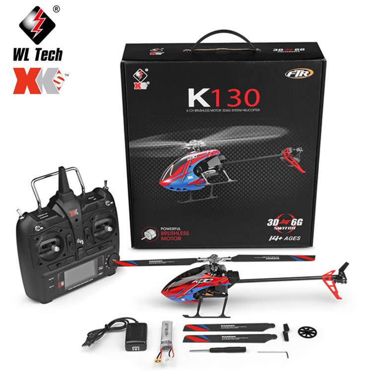 WLTOYS K130 6 Channel 6-Gyro and 3-Gyro 2.4GHz RC Helicopter-10