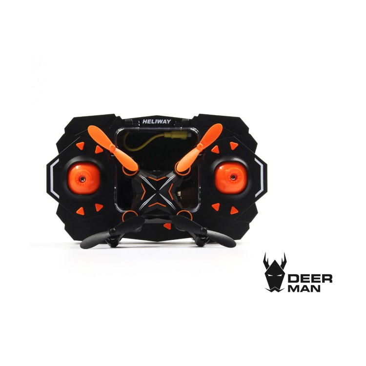 HELIWAY 901HS Folding Mini Remote Control 6 Axis Gyroscope 2.4GHz 4CH Quadcopter with HD Camera - Orange-1