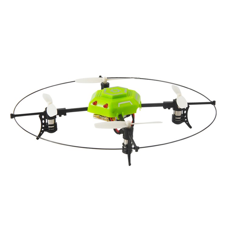 Inverted Flight Inversion Drone 6 Axis Gyro 2.4G RC Quadcopter with LED Light - Green-3
