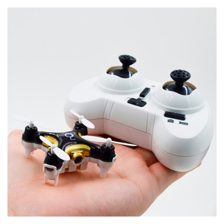 CX-10C Mini 2.4G 4CH 6 Axis LED RC Quadcopter with 0.3MP Camera - Black-3