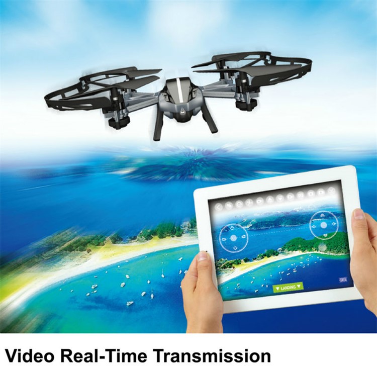 RC Quadcopter Drone with 4CH HD Camera Real Time Transmission Video WiFi FPV Quadcopter - Tarnish-3