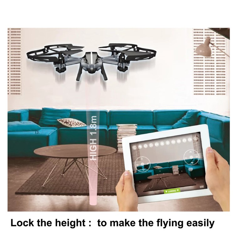 RC Quadcopter Drone with 4CH HD Camera Real Time Transmission Video WiFi FPV Quadcopter - Tarnish-5