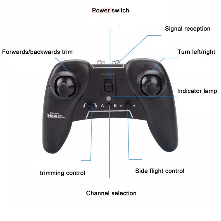 ATTOP YD718 Avatar Licensed 2.4G 4CH RC Quadcopter Infrared Remote Control Helicopter Toy-7