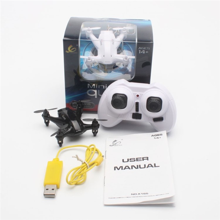 XINLIN X165 6 Axis Gyro 360 Degree Rollover Mini Quadcopter Drone - Black-11