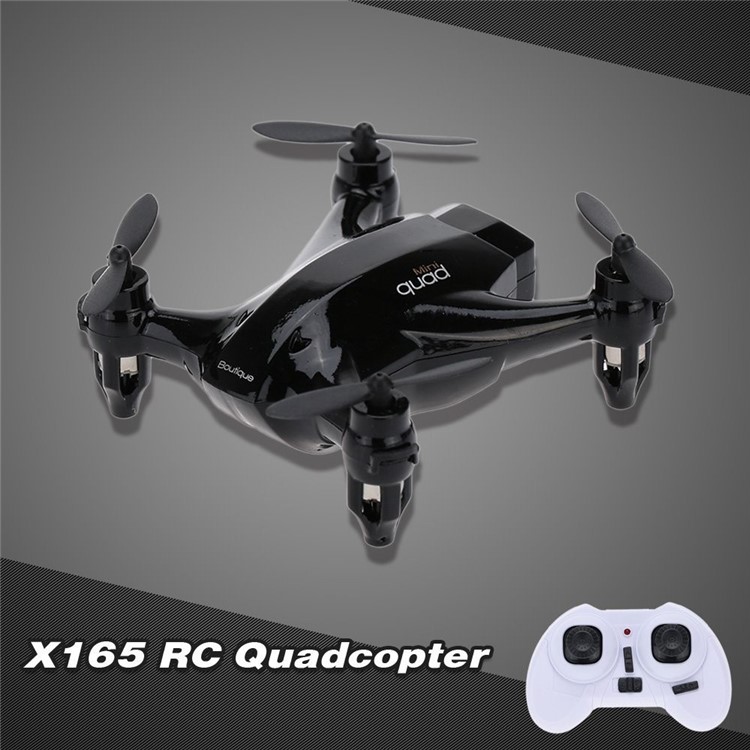 XINLIN X165 6 Axis Gyro 360 Degree Rollover Mini Quadcopter Drone - Black-2
