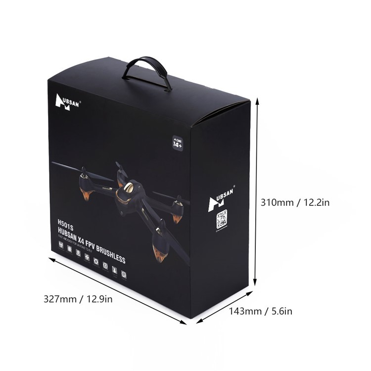 HUBSAN H501S 5.8G FPV 10CH Brushless GPS RC Quadcopter with 1080P HD Camera - Black / EU Plug-8