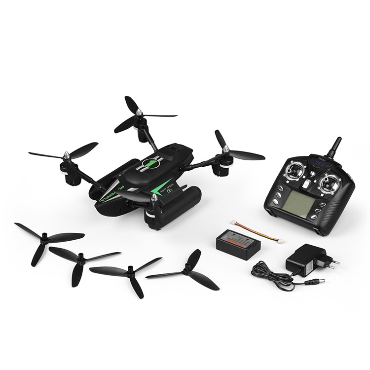 WLTOYS Q353 3-em-1 Terra-Mar-Ar, 2,4 G RC Quadcopter - Verde-3