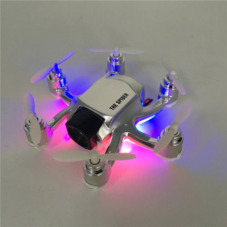 SBEGO 126DW Mini Drone 0.3MP HD Camera 2.4GHz 4CH 6 Axis LED WiFi FPV RC Hexacopter - White-9