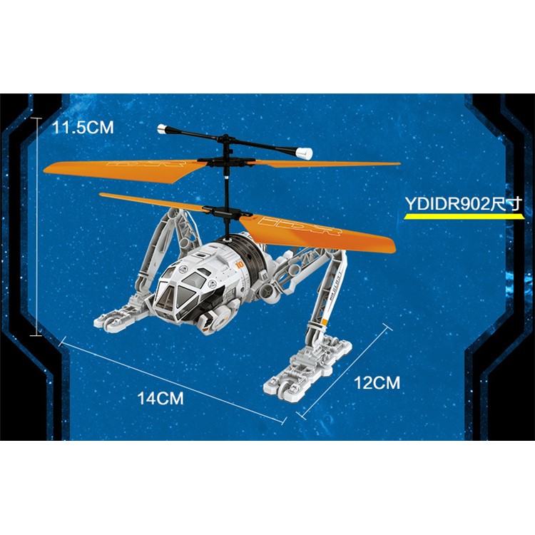 ATTOP YDIDR902 2.5CH 6-Axis Gyro RC Quadcopter with Flying Running Function-4