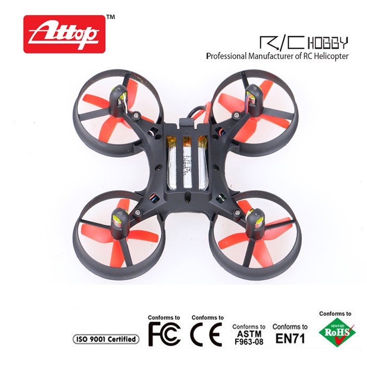 ATTOP A11 Handheld 2,4G Mini-Quadrotor RC Hubschrauber Mit 360 ° Flip 3 Verschiedene Geschwindigkeit Headless-Modus - Rot-2