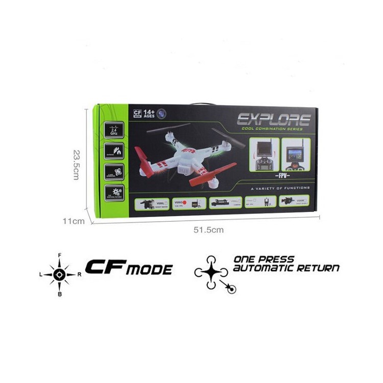 WLTOYS V686G 2.4G 4CH 6 Axis Gyro RC Quadcopter with HD Camera & 5.8G FPV Real Time Transmission - EU Plug-2