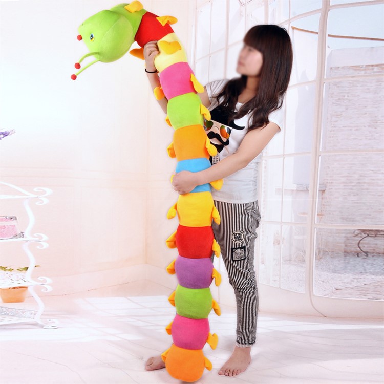 Cute Caterpillar Soft Toy PP Stuffed Doll, Length: 55cm-9