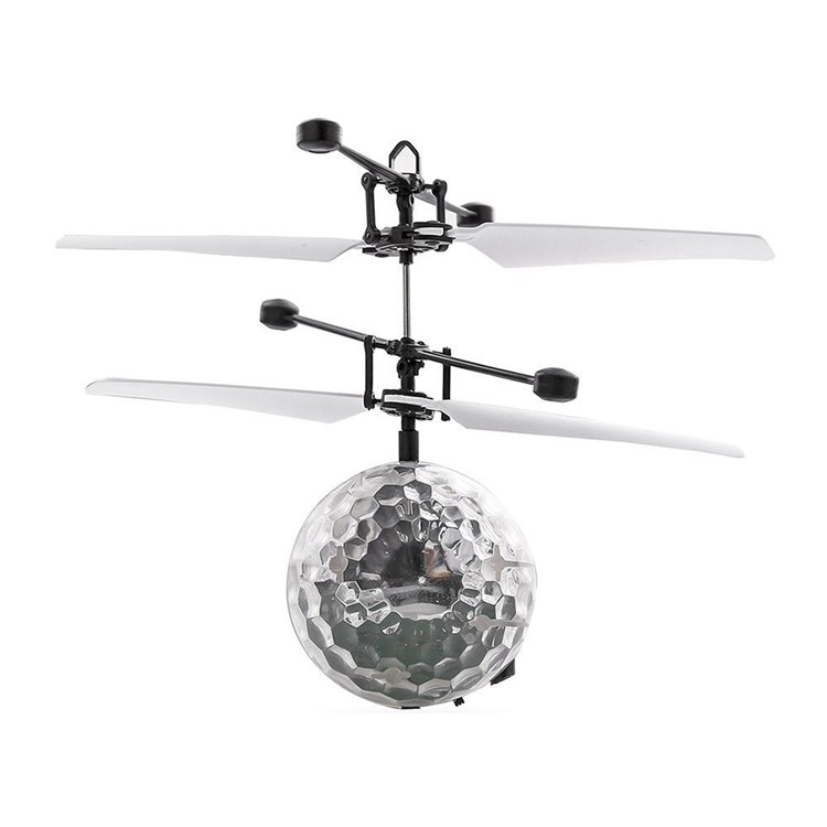Infrared Induction Helicopter Ball Ball Voando com Rainbow Shinning LED Lights-2