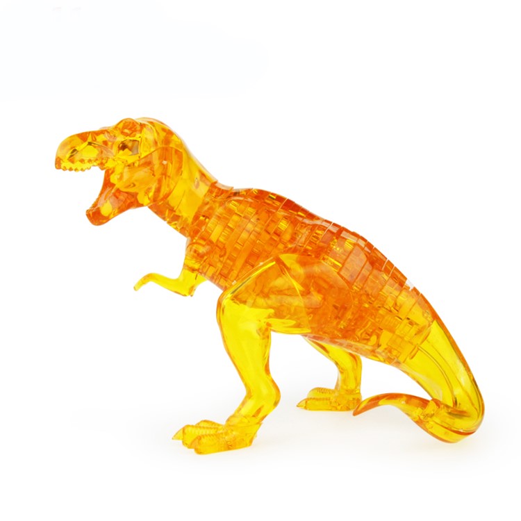 COOLPLAY Dinosaur Pattern DIY 3D Crystal Block Puzzle Model - Yellow-1