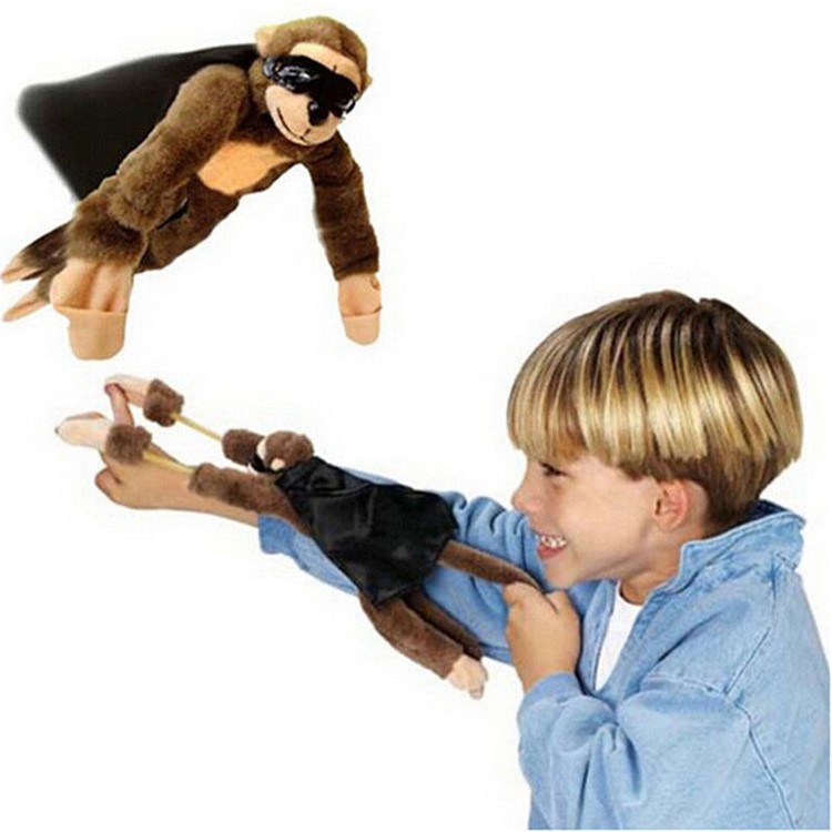 Creative Funny Slingshot Flying Monkey Toy Kids' Plush Toys-1