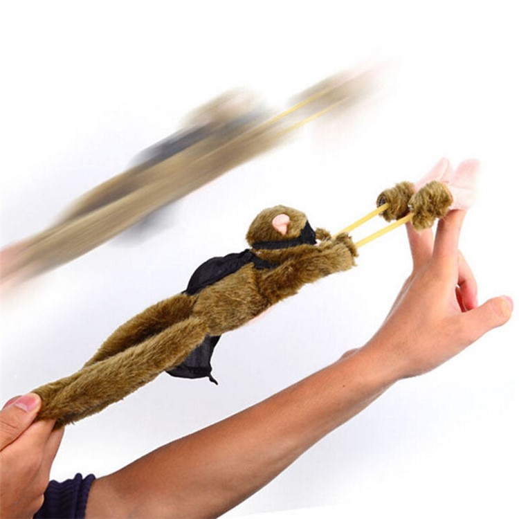 Creative Funny Slingshot Flying Monkey Toy Kids' Plush Toys-2