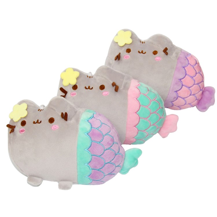 Cute Animal Smile Fat Cat Plush Doll Toys for Children Gift Doll - Green-3