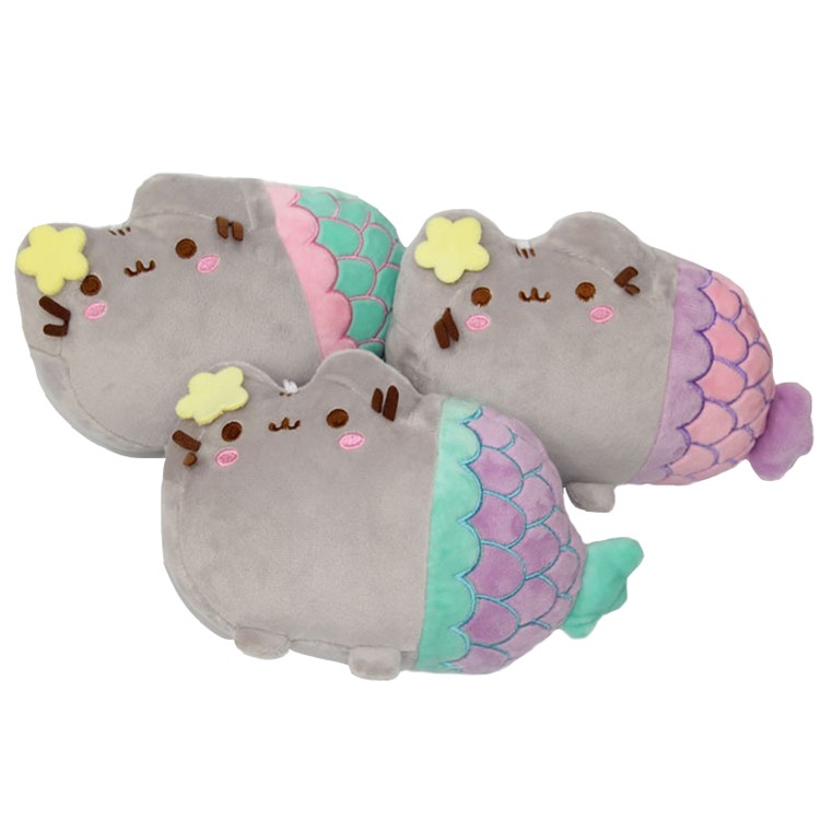 Cute Animal Smile Fat Cat Plush Doll Toys for Children Gift Doll - Green-4