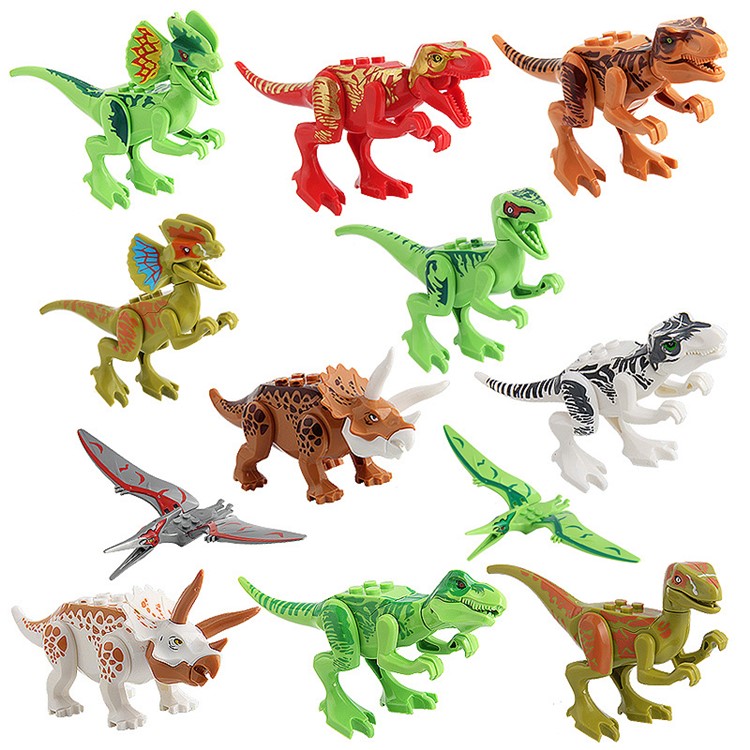 DIY Assembled Small Particle Blocks Dinosaur Toy Children's gift - Random-1