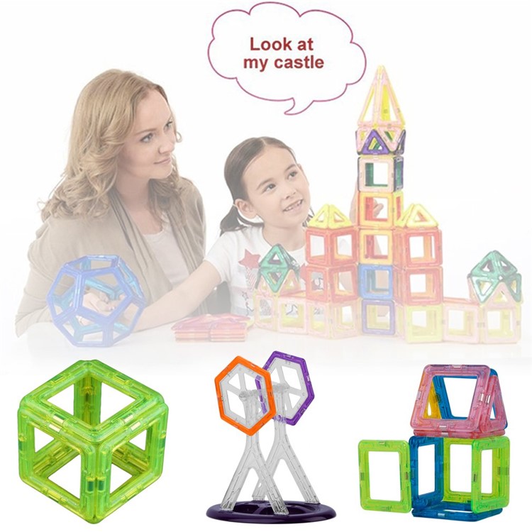 58Pcs Magnetic Car Construction Building Toys Children Educational Blocks-1