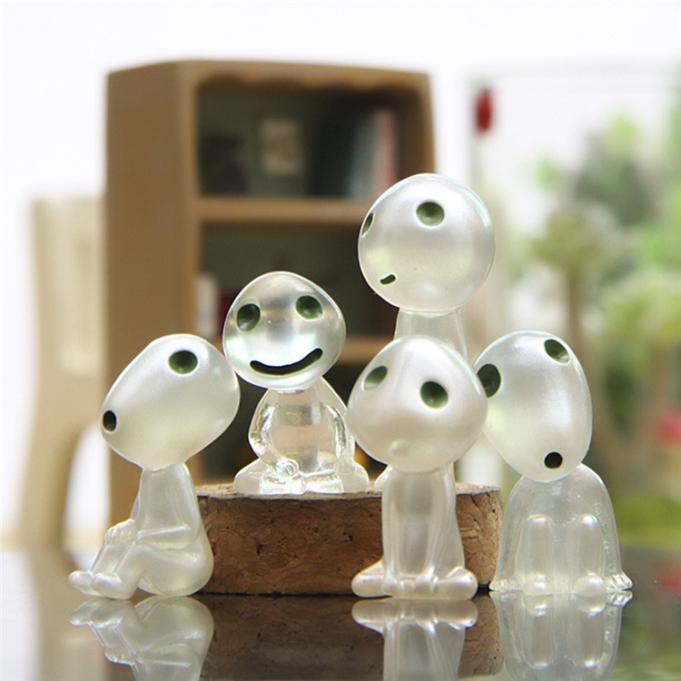 ZL85600 5Pcs Luminous Tree Elves Doll Ornament Micro Landscape Toy Doll Gift-1