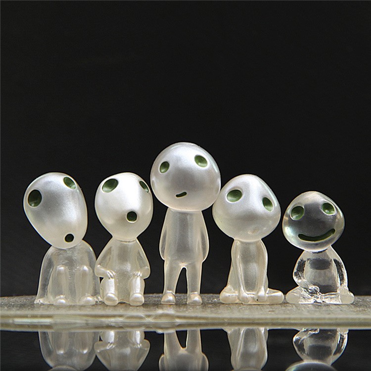 ZL85600 5Pcs Luminous Tree Elves Doll Ornament Micro Landscape Toy Doll Gift-2