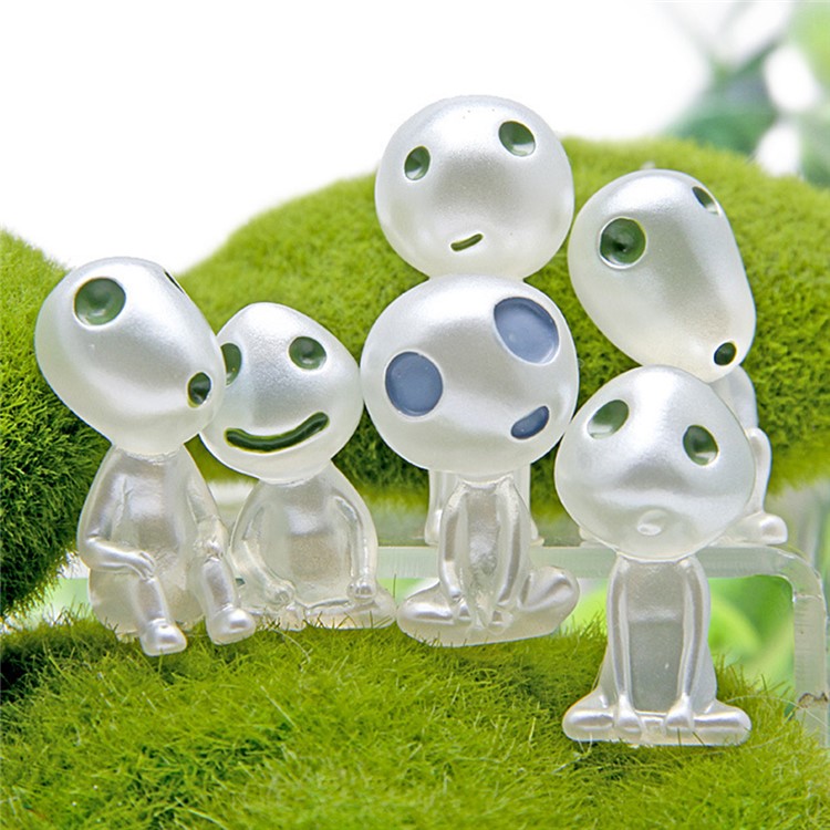 ZL85600 5Pcs Luminous Tree Elves Doll Ornament Micro Landscape Toy Doll Gift-5