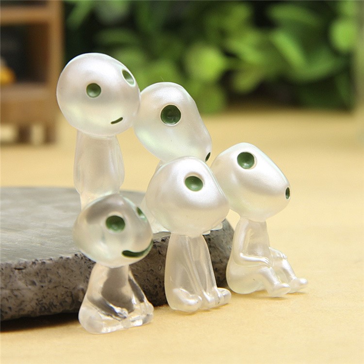 ZL85600 5Pcs Luminous Tree Elves Doll Ornament Micro Landscape Toy Doll Gift-6