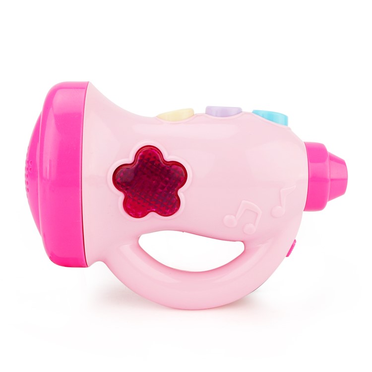 BRETTBBLE Cartoon Horn Music Toy Baby Child Early Education Toy - Pink-1
