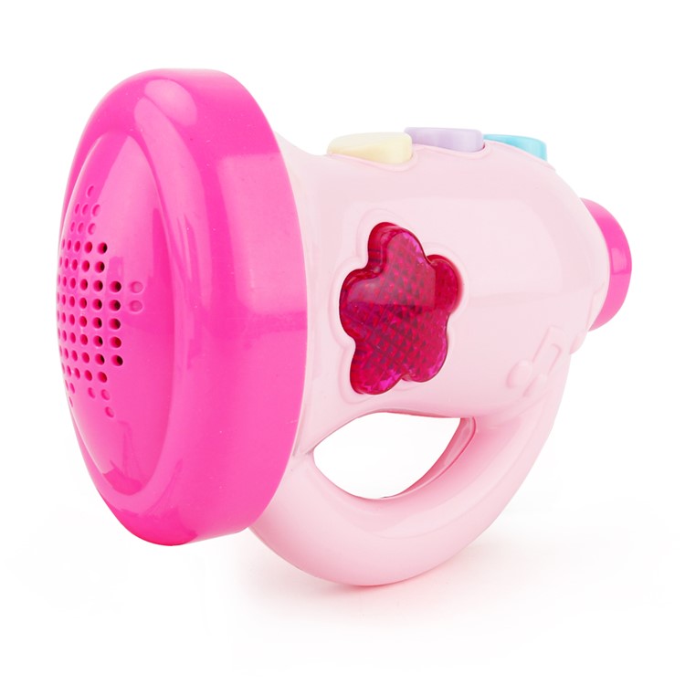 BRETTBBLE Cartoon Horn Music Toy Baby Child Early Education Toy - Pink-2