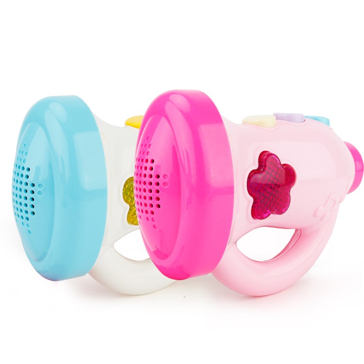 BRETTBBLE Cartoon Horn Music Toy Baby Child Early Education Toy - Pink-6