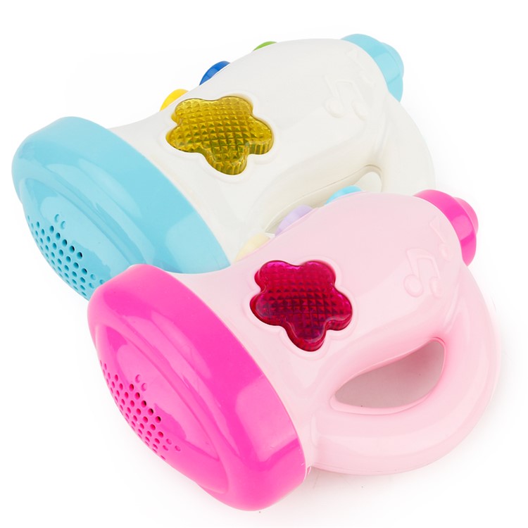BRETTBBLE Cartoon Horn Music Toy Baby Child Early Education Toy - Pink-7