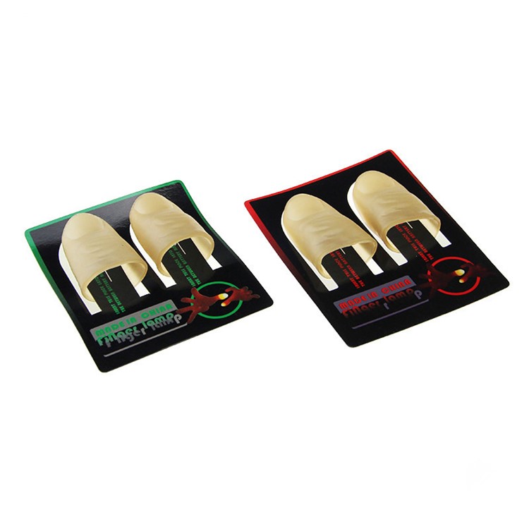 1 Pair Magic Light up Finger Magic Trick LED Finger Lamps - Red-5