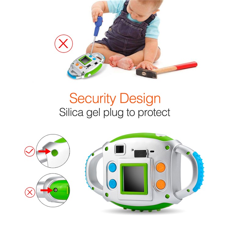 Creative Kids' Camera Portable Double Handheld 5MP Digital Camera with Silicone Protective Shell-9