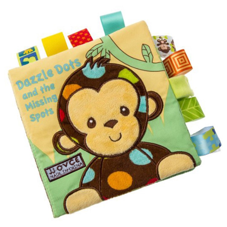 Baby Cloth Book Animal Puzzle Cloth Book Kids Baby Educational Toys Gift - Monkey-1