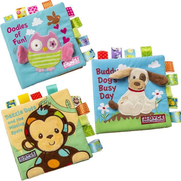Baby Cloth Book Animal Puzzle Cloth Book Kids Baby Educational Toys - Owl-2