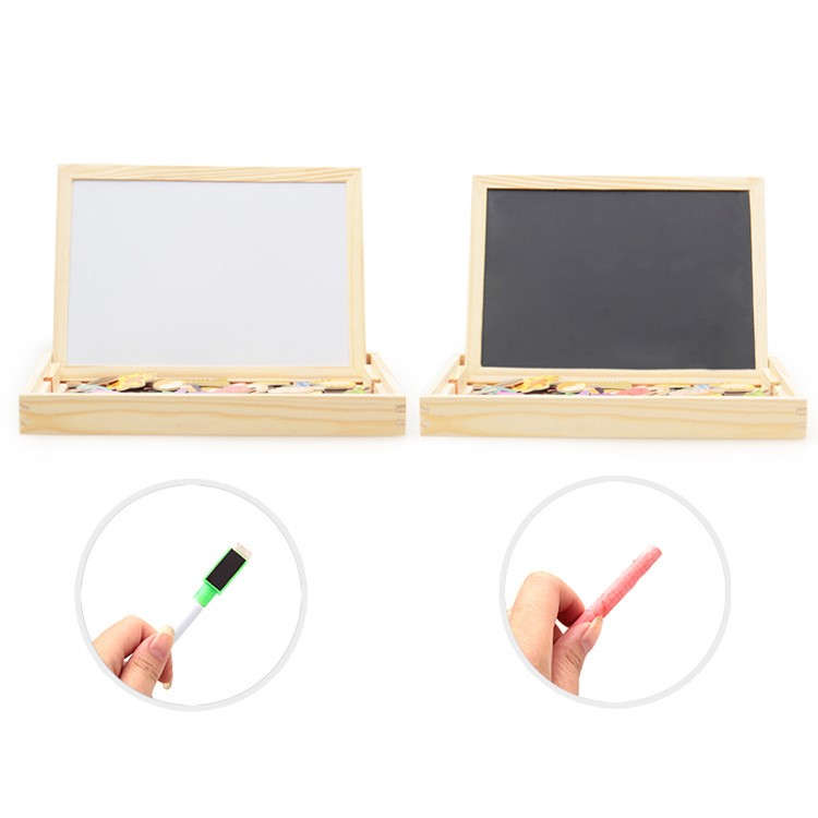 Magnetic Jigsaw Puzzles Toddler Toys Travel Puzzle Double Sided Drawing Easel for Kids - Mermaid-4