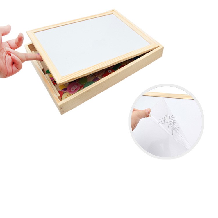 Magnetic Jigsaw Puzzles Toddler Toys Travel Puzzle Double Sided Drawing Easel for Kids - Mermaid-5