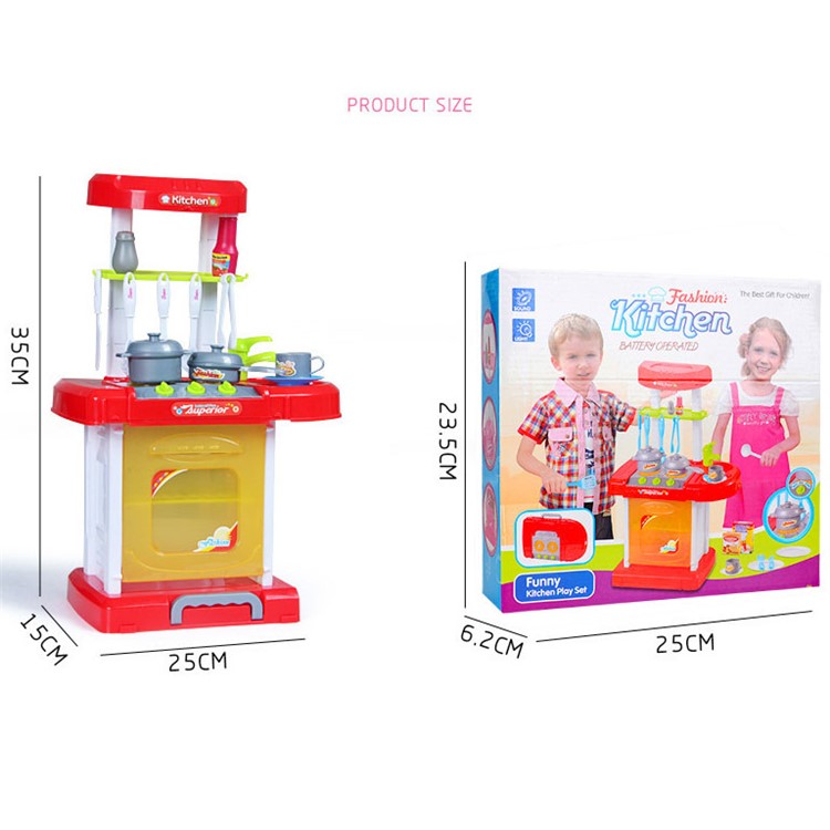 Kids Kitchen Cookware Toys Cookware Pretend Role Play Toys Set-10