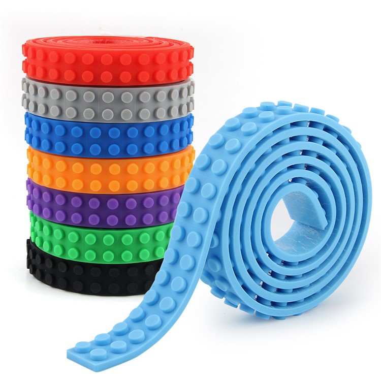 Tape Self Adhesive Baseplate Strips for Kids - Baby Blue-1