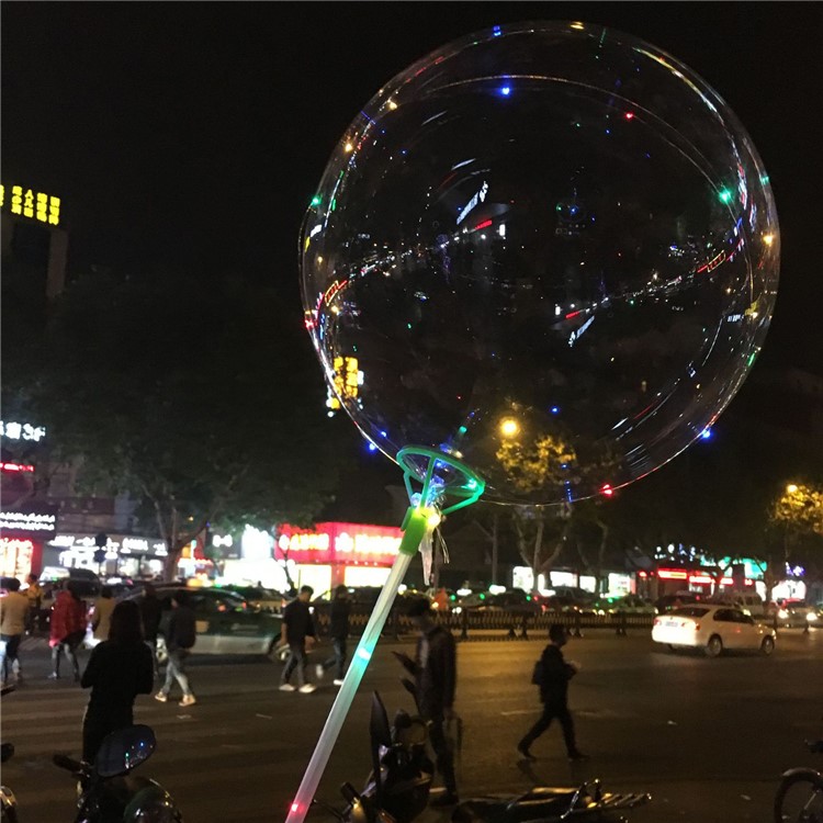 Bunte LED Leuchten 18 Zoll Ballon Mit Sticks Premium 3M LED Lichterketten-3