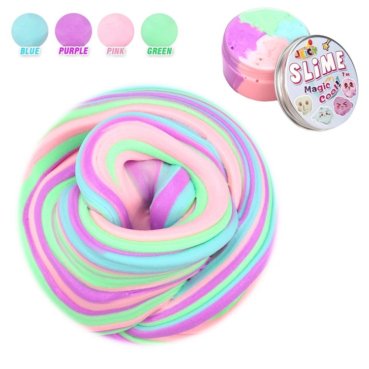 Four Color Fluffy Floam Slime Stress Relief Toy Super Soft and Non-sticky Sludge Toy for Kids and Adults-1
