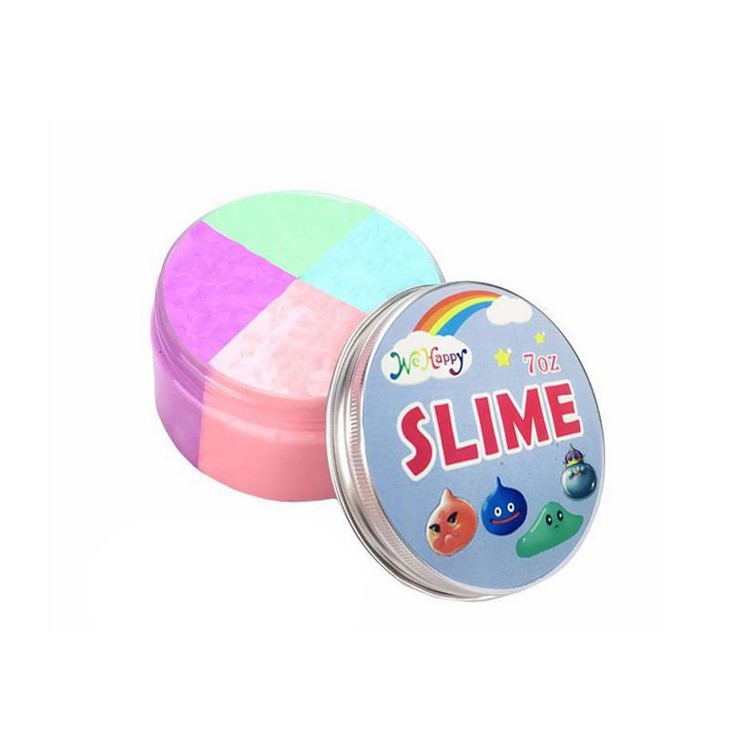 Four Color Fluffy Floam Slime Stress Relief Toy Super Soft and Non-sticky Sludge Toy for Kids and Adults-3