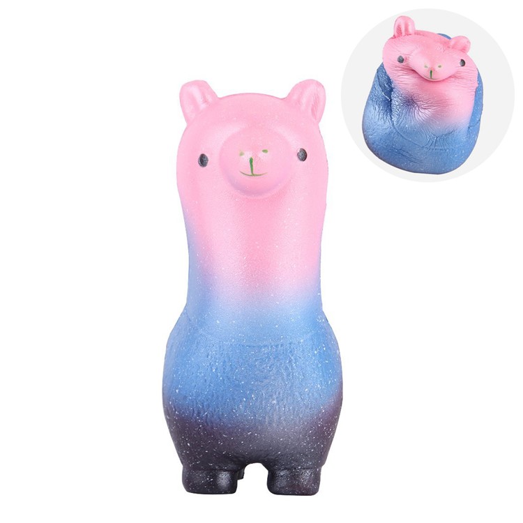Lovely Cartoon Alpaca Shaped Squishy Toy Slow Rising Toy Stress Relieve Squeeze Toy-1
