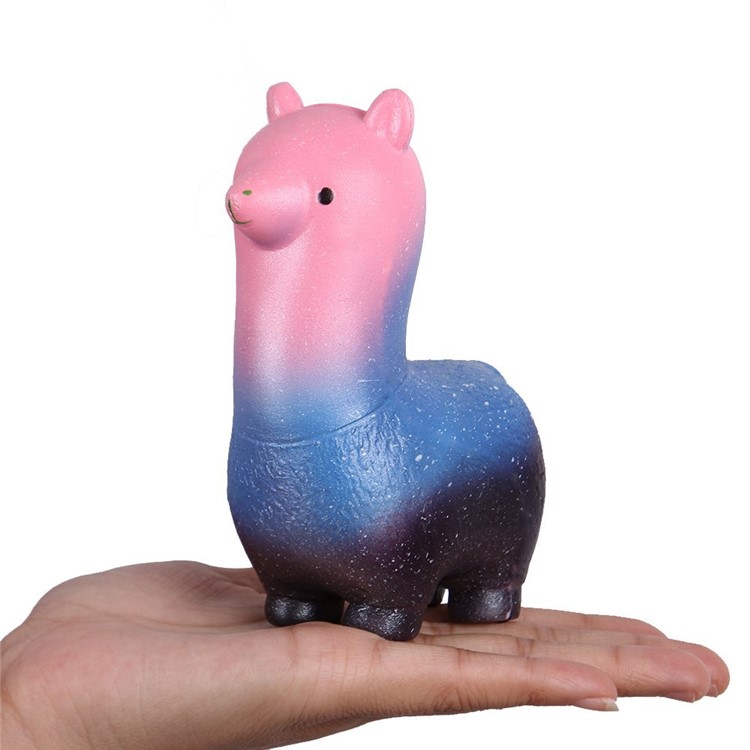 Lovely Cartoon Alpaca Shaped Squishy Toy Slow Rising Toy Stress Relieve Squeeze Toy-2
