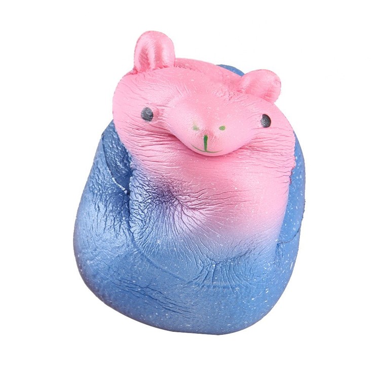 Lovely Cartoon Alpaca Shaped Squishy Toy Slow Rising Toy Stress Relieve Squeeze Toy-4