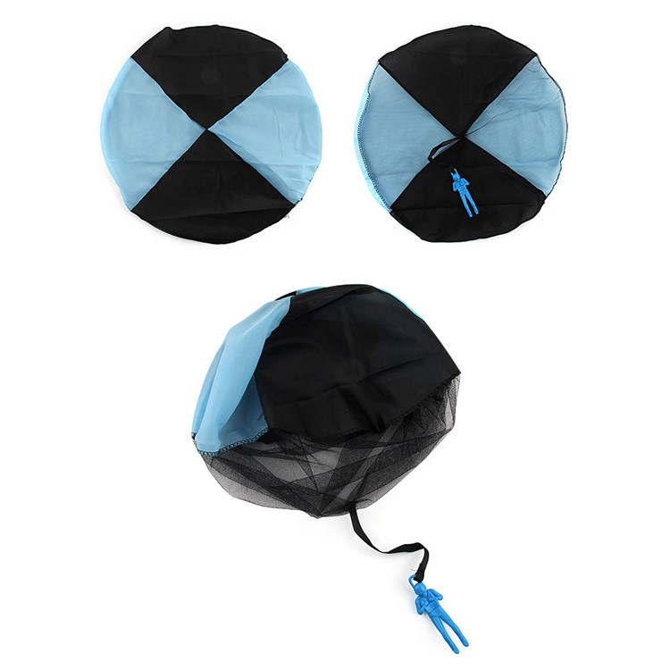 Assorted Color Tangle Free Hand Throwing Parachute Action Figure for Kids and Children - Blue-1